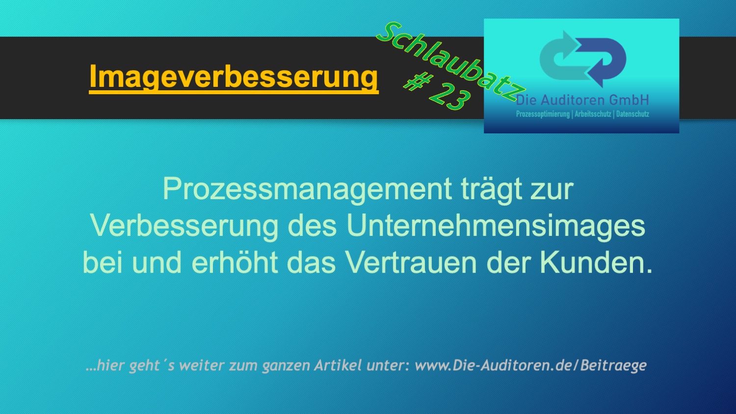 Imageverbesserung